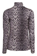 Lotus Ls Highneck Blouse | Grey Black Leo | Bluse fra Liberté – nedsat