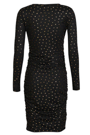 Alma Long Dress | Black Gold Heart | Kjole fra Liberté