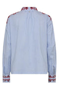 Osmo Stripey Shirt | Brunnera Blue | Skjorte fra Mos Mosh