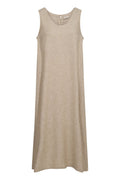 Lavisco Dress | Sand Melange | Kjole fra Freequent – nedsat