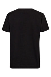 Teja O-SS Deco Tee | Black | T-shirt fra Mos Mosh