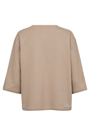 Kassy Pullover | Simply Taupe Mlg W. Black | Strik fra Freequent