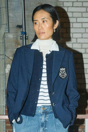 Almine Thora Knit Vest | Maritime Blue | Vest fra Mos Mosh