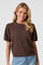 Missy Knit Tee | Brown Melange | T-Shirt fra Neo Noir