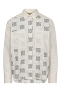 Weina Geo Shirt | Ecru | Shirt von Mos Mosh – nedsat