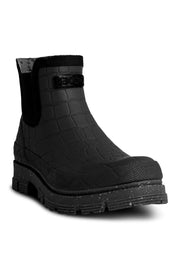 Liv Croco Waterproof WL764 |  Black | Rubber Boots fra Woden