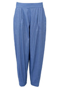 Davina Barrel Pant | Lt. Denim Melange | Hose von Black Colour