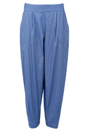 Davina Barrel Pant | Lt. Denim Melange | Bukser fra Black Colour