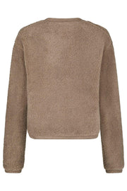 Limo Fluffy Knit Cardigan | Dark Sand | Strik fra Neo Noir