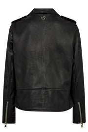 Frances Biker Jacket  | Black | Læderjakke fra Mos Mosh