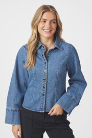 Rosa D Shirt | Vintage Blue | Bluse fra Neo Noir