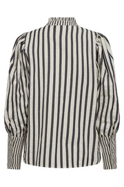 Telma Puff Stripe Shirt | MarciBlack | Skjorte fra Co'couture