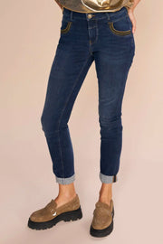 Naomi Georgia Jeans | Dark Blue | Jeans fra Mos Mosh