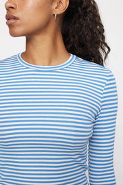 SRFenja Stripe O-neck Top SR124-303 | Regatta | T-shirt fra Soft Rebels