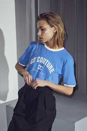 Edge Tee | New Blue | T-shirt fra Co'couture