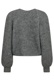 Cozy Lurex Twist Knit 32132 | Grey Melange | Strik fra Co'couture