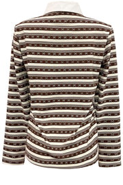 Polo Ls Bow Shirt | Brown Creme Bow Stripe | Bluse fra Liberté