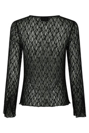 Matria Lace Blouse | Black | Bluse fra Neo Noir