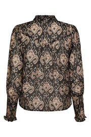 Camisa Print Blouse | Black | Bluse fra Neo Noir