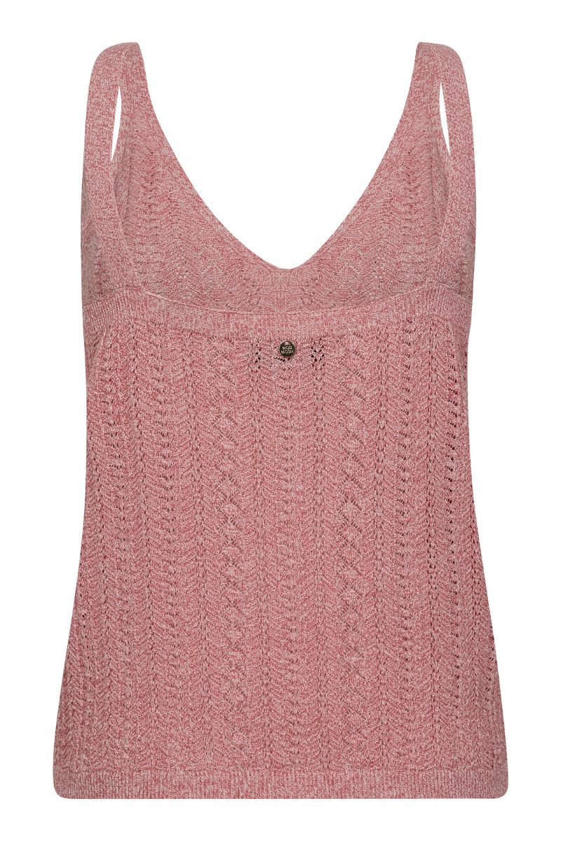 トップス Rose Muse cut out lace point knit tops lace ribbon embro cut tops – BUNNY APARTMENT