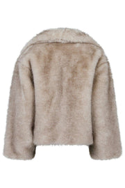 Stephanie Faux Fur Jacket | Beige | Jakke fra Neo Noir