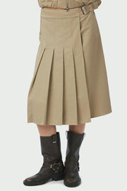 Prisilla Twill Skirt | Taupe | Nederdel fra Neo Noir