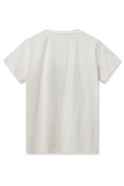Nori O-SS Tee | Ecru | T-shirt fra Mos mosh
