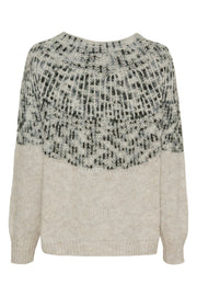 Lilia Knit | Crema/Grigio | Strik fra Marta du Chateau