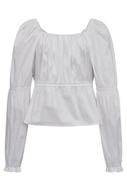 Annah Tie Blouse 35135 | White | Skjorte fra Co'couture