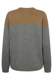 Fast Tani LS Knit | Grey Melange | Strik fra Mos Mosh