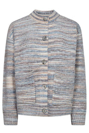 Grsclas Cardigan 205841 | Star Off-White W. Baby Blue | Cardigan fra Freequent