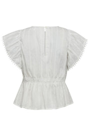 Maddie Frill Top 35818 | White | Top fra Co'couture
