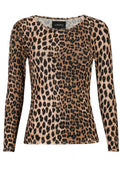 Mesh Ls Sparkle T-Shirt | Lux Leo Diamond Dot | Bluse von Liberté