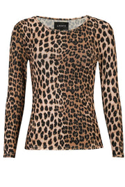 Mesh Ls Sparkle Tshirt | Lux Leo Diamond Dot | Bluse fra Liberté