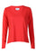 Ulla Ls Vneck Tshirt | Red | Bluse fra Liberté