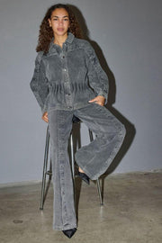 Kellan Denim Jacket 40032 | Mid Grey | Jakke fra Co'couture