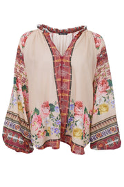 Dahlia Blouse | Creme | Bluse fra Black Colour
