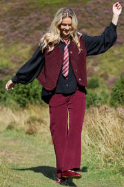 Teddy Vest | Plum | Vest fra Black Colour