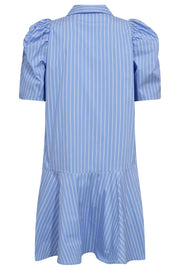Mica Stripe SS Shirt Dress 36551 | Pale Blue | Kjole fra Co'couture
