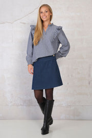 Olivia Skirt | Blue | Nederdel fra Prepair