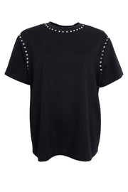 Joni Ss T-Shirt | Black | Bluse fra Black Colour