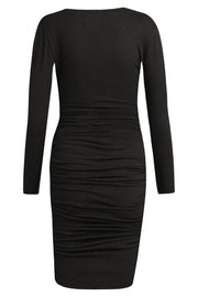 Alma Long Dress | Black Black Simili | Kjole fra Liberté