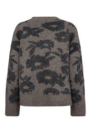 Pantea Pullover 207132 | Morel Mel. W. Med. Grey Mel. | Strik fra Freequent