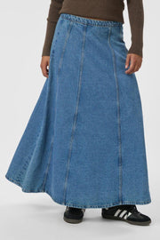 Raya Denim Skirt | Vintage Blue | Nederdel fra Neo Noir