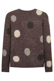 Louisa Pullover 202238 | Coffee Bean Mel W Moonb Mel | Strik fra Freequent