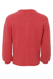 Bella Knit Cardigan | Berry | Strik fra Black Colour
