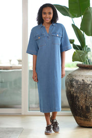 Vivian Dress 2752 | Blue | Kjole fra Prepair