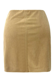 Corduroy Mini Skirt | Sand | Nederdel fra Liberté