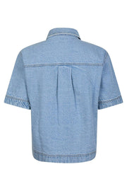 Tiki Denim Shirt 164303 | Smoke Blue | Bluse fra Neo Noir