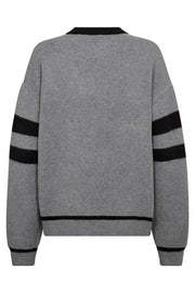 Row Coco Logo Knit 32214 | Light Grey | Strik fra Co'couture